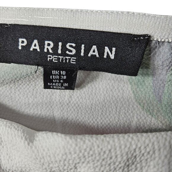 Parisian Petite Floral Maxi Dress With Off-Shoulder Design Sheer Overlay & Tie-S - Picture 4 of 8